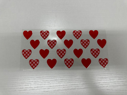 #104 - checkered hearts