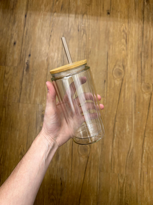 16 oz Snow Globe Cup - Glass